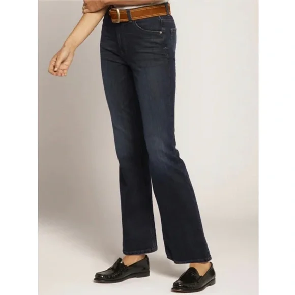 Current / Elliott The Cody Dark Wash Straight Leg High Waited Jeans, NEW - Picture 3 of 3